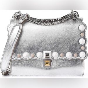 FENDI Kan I Silver Metallic Bag 🪩